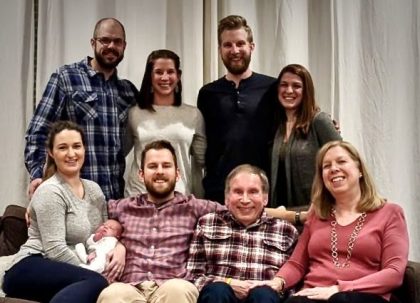 Thanksgiving 2019: Pete and Nancy, their three children (Tom, Katie and Steve), their kids’ significant others, and their granddaughter.