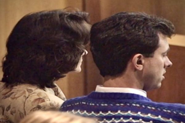 Cindy and Tom Beard, Natalie's parents, in the Dane County, Wisconsin courtroom during Edmunds' October 1996 trial.